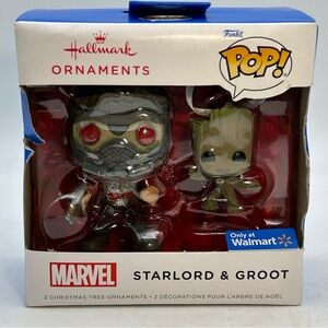 Funko Pop Marvel Hallmark Ornaments Starlord & Groot Walmart Exclusive 2022